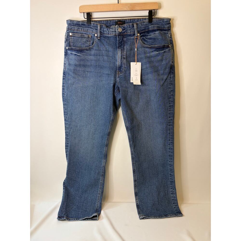 Quince Warren Stretch Straight Jeans Azure Blue Size 36x30 Men's NEW